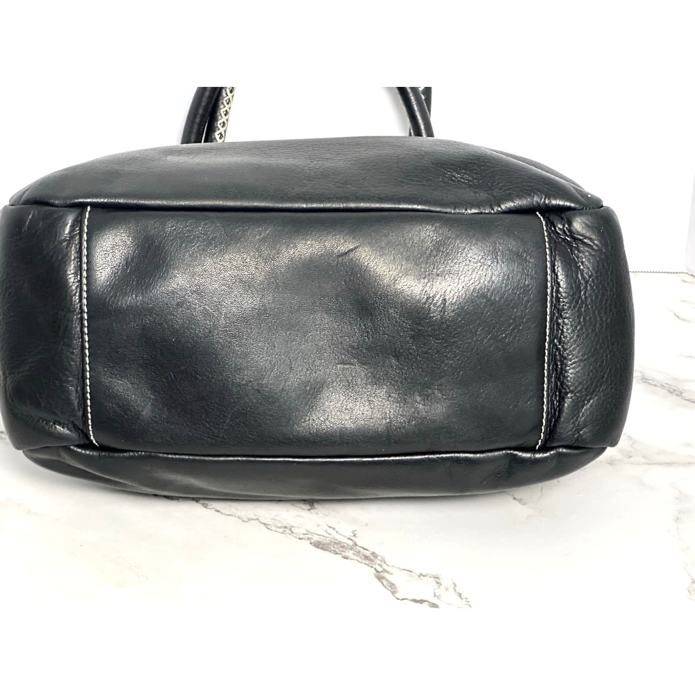 Ralph Lauren (LRL) Black Leather Tote Handbag - Picture 11 of 16